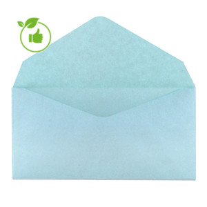 500 enveloppen verkiezingen GPV 90 x 140 mm gerecycled papier vellum 75 g kleur blauw