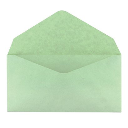 500 enveloppen verkiezingen GPV 90 x 140 mm gerecycled papier vellum 75 g kleur groen - 1