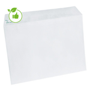 500 enveloppes C5 extra blanches Erapure GPV à bande protectrice 162 x 229 mm sans fenêtre papier 100% recyclé 80 g