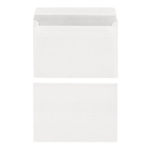 500 enveloppes C6 blanches économiques gommées 114 x 162 mm sans fenêtre vélin 70 g