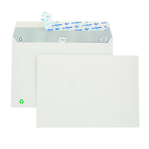 500 enveloppes C6 blanches La Couronne à bande protectrice 114 x 162 mm sans fenêtre papier 100% recyclé 80 g