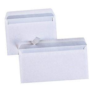 500 enveloppes DL blanches La Couronne autocollantes 110 x 220 mm sans fenêtre vélin 80 g