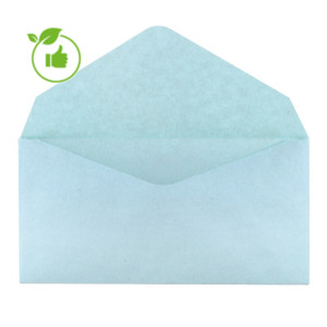 500 enveloppes élections GPV 90 x 140 mm papier recyclé velin 75 g coloris bleu