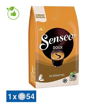 54 dosettes de café SENSEO Doux - Café en dosette, en capsule