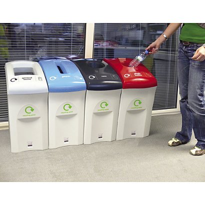 57 litre mini envirobin recycling bin, paper graphic - 1