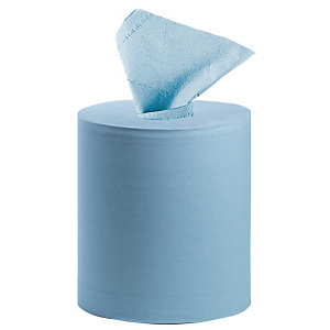 6 blauwe rollen handdoekpapier Tork Reflex met centrale afrolling, 450 vellen 6 blauwe rollen handdoekpapier Tork Reflex met centrale afrolling, 450 vellen