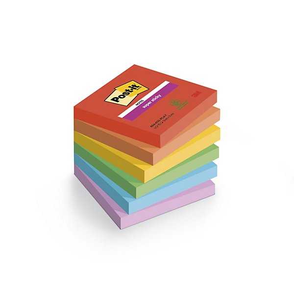 6 blocchi post it super sticky fantasia soulful 76 x 127 mm - 4