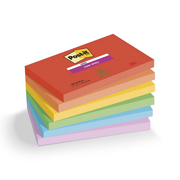 6 blocchi post it super sticky fantasia soulful 76 x 127 mm - 5