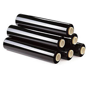 6 bobines film étirable opaque noir 17 microns 300m x 450mm 6 bobines film étirable opaque noir 17 microns 300m x 450mm