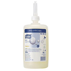 6 cartouches de savon liquide Tork Premium doux 1 L 6 cartouches de savon liquide Tork Premium doux 1 L