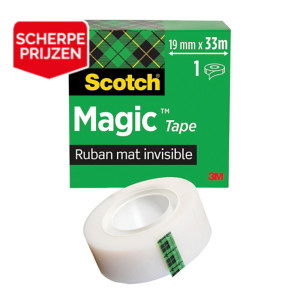 6 onzichtbare plakbanden Scotch® Magic 19 mm x 33 m