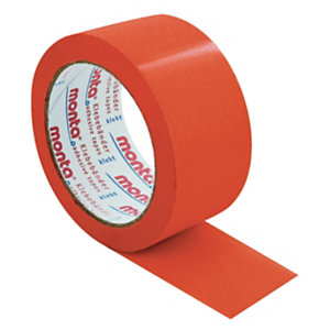6 rollen rood PVC kleefband Monta 50 mm x 66 m