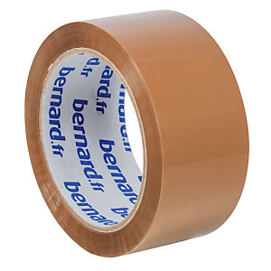 6 rubans adhésifs d'emballage PP Bernard, 48 mm x 66 m, havane 6 rubans adhésifs d'emballage PP Bernard, 48 mm x 66 m, havane
