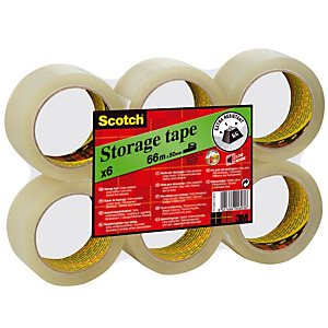 6 rubans adhésifs Scotch 3M 371 polypropylène transparent, 50 mm x 66 m 6 rubans adhésifs Scotch 3M 371 polypropylène transparent, 50 mm x 66 m
