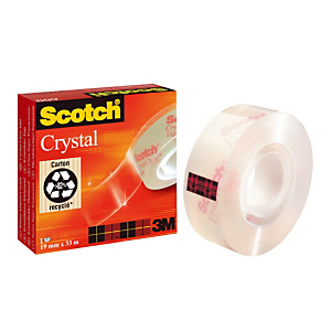 6 rubans adhésifs Scotch Crystal 19 mm x 33 m 6 rubans adhésifs Scotch Crystal 19 mm x 33 m