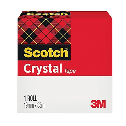 6 rubans adhésifs Scotch Crystal 19 mm x 33 m - 1
