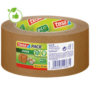 6 rubans adhésifs Tesa kraft écologique 50mm x 50m 6 rubans adhésifs Tesa kraft écologique 50mm x 50m
