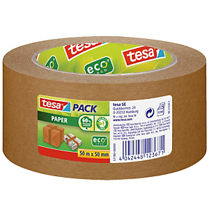 6 rubans adhésifs Tesa kraft écologique 50mm x 50m 6 rubans adhésifs Tesa kraft écologique 50mm x 50m