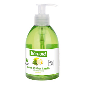 6 savons liquides de Marseille Bernard parfum citron menthe 300 ml 6 savons liquides de Marseille Bernard parfum citron menthe 300 ml
