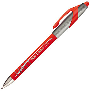 6 stylos-bille Paper Mate® Flexgrip Elite coloris rouge
