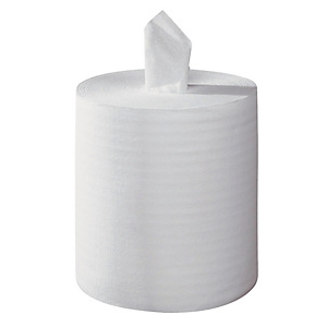 6 witte handdoekrollen Tork Reflex met centrale afrolling, 450 vellen 6 witte handdoekrollen Tork Reflex met centrale afrolling, 450 vellen
