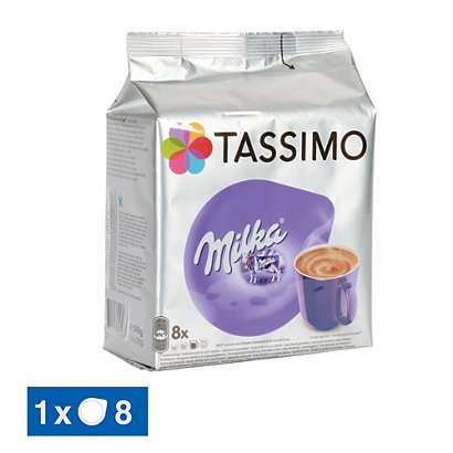 8 dosettes T-Discs Tassimo Milka saveur chocolat - 1
