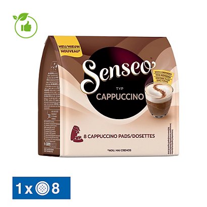 8 dosettes Senseo Cappuccino - Café en dosette, en capsule