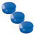 8 ronde magneten Ø 30 mm blauw - 1