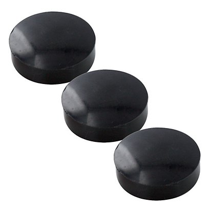 8 ronde magneten Ø 30 mm zwart