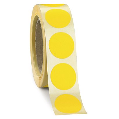 Ablösbare Markierungspunkte gelb Ø 25 mm