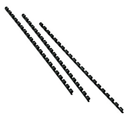 ACCO GBC CombBind - Baguette de reliure spirale  plastique - diamètre 28 mm  pour 240 feuilles- Noir (lot de 50)