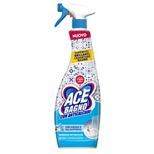 ACE Detergente bagno con anticalcare e senza candeggina, Profumo Orchidea e Gelsomino, Flacone Spray, 600 ml