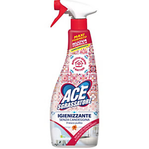 ACE Sgrassatore Igienizzante, Senza Candeggina, Fresco Pulito, Flacone spray 800 ml