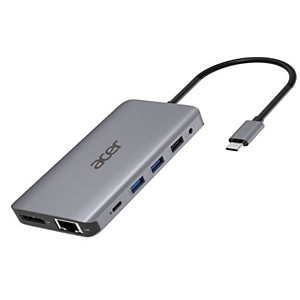 Acer HP.DSCAB.009, Alámbrico, USB 3.2 Gen 1 (3.1 Gen 1) Type-C, 3,5 mm, 10,100,1000 Mbit/s, Plata, MicroSD (TransFlash), SD Acer HP.DSCAB.009, Alámbrico, USB 3.2 Gen 1 (3.1 Gen 1) Type-C, 3,5 mm, 10,100,1000 Mbit/s, Plata, MicroSD (TransFlash), SD