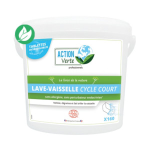Action Verte Tablettes Lave-vaiselle, cycle court - 160 pastilles