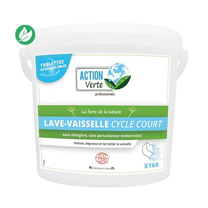 Action Verte Tablettes Lave-vaiselle, cycle court - 160 pastilles