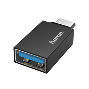 Adattatore USB Tipo C M/USB A F, USB 3.2 gen.1, Nero Adattatore USB Tipo C M/USB A F, USB 3.2 gen.1, Nero