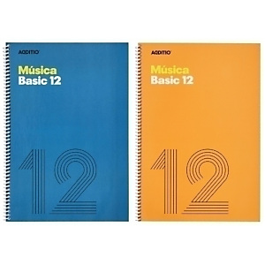 ADDITIO Bloc de Música Basic, 12 Pentagramas, espiral, Folio ADDITIO Bloc de Música Basic, 12 Pentagramas, espiral, Folio