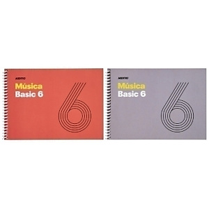 ADDITIO Bloc de Música Basic, 6 Pentagramas, A5, apaisado