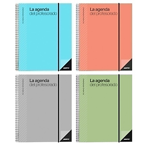 ADDITIO Cuaderno profesor, agenda del profesorado, semana vista, 165 x 215 mm, colores surtidos, castellano ADDITIO Cuaderno profesor, agenda del profesorado, semana vista, 165 x 215 mm, colores surtidos, castellano