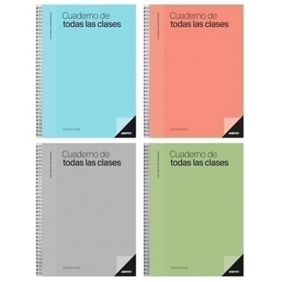 ADDITIO Cuaderno profesor, todas las clases, 225 x 310 mm,  día página, colores surtidos, castellano