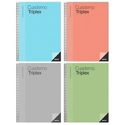 ADDITIO Cuaderno profesor, Triplex, 225 x 310 mm, colores surtidos, castellano
