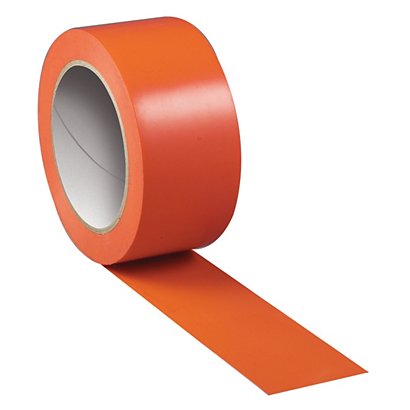 Adhésif PVC orange, protection réparation, le lot de 6 rouleaux