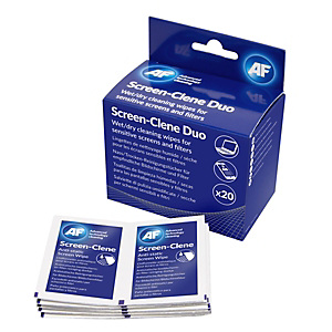 AF Kit detergente e salviette per schermo (set 20 salviette) AF Kit detergente e salviette per schermo (set 20 salviette)