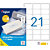 AGIPA 118984 Etiquettes blanches multi-usage 63,5 x 38,1 mm - Boîte de 2100 - 1