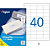 AGIPA 118991 Etiquettes blanches multi-usage 48,5 x 25,4 mm - Boîte de 4000 - 1