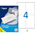 AGIPA 119014 Etiquettes blanches multi-usage 105 x 148,5 mm - Boîte de 400 - 1