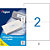 AGIPA 119016 Etiquettes blanches multi-usage 210 x 148,5 mm - Boîte de 200 - 1
