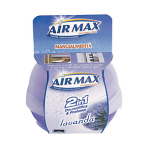 AIR MAX Deodorante mangiaumidità 2 in 1 per ambiente, Lavanda, 40 g