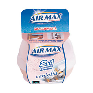 AIR MAX Deodorante mangiaumidità 2 in 1 per ambiente, Vaniglia, 40 g